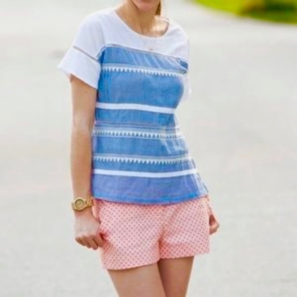 J. Crew Scallop Pocket Polka Dot Shorts - Picture 2 of 6